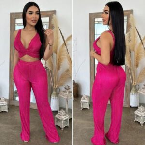 MELODY PANTS SET 2PC - FUSHIA